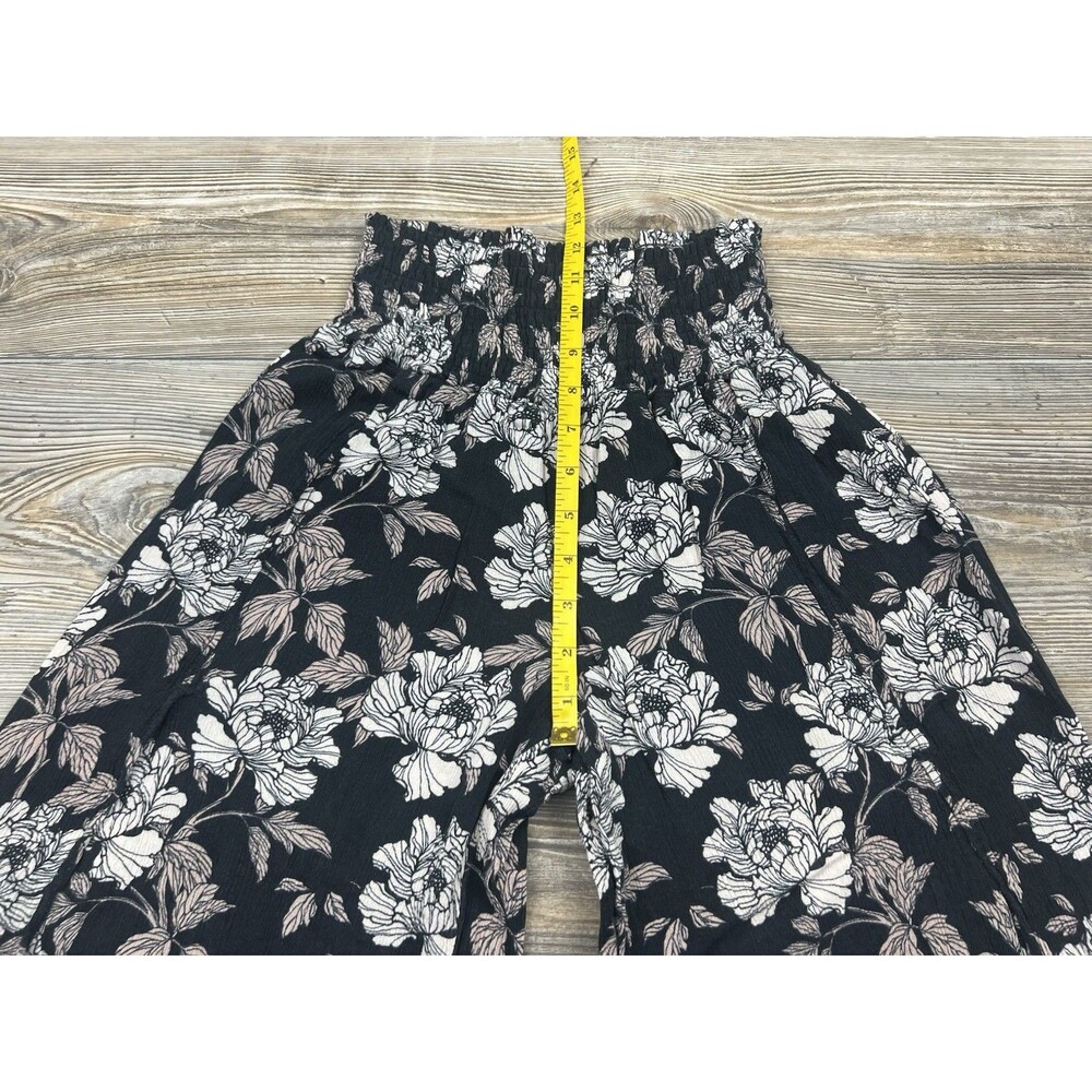 Rewash‎ Junior's L Smocked Waist Split Leg Pants Floral Pull-On Boho Festival - Picture 8 of 14